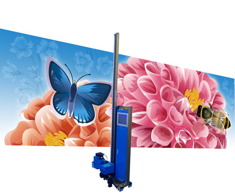 Type mince fond mené UV de Machine For Glass d'imprimante du mur 3d de grand format